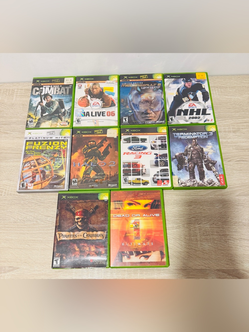 Original Xbox Game Lot of 11 – Halo 2, Dead Or Alive Ultimate, Fuzion Frenzy
